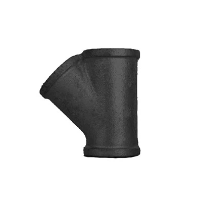 Pitcher Tee Black Malleable Iron Pipe Fitting